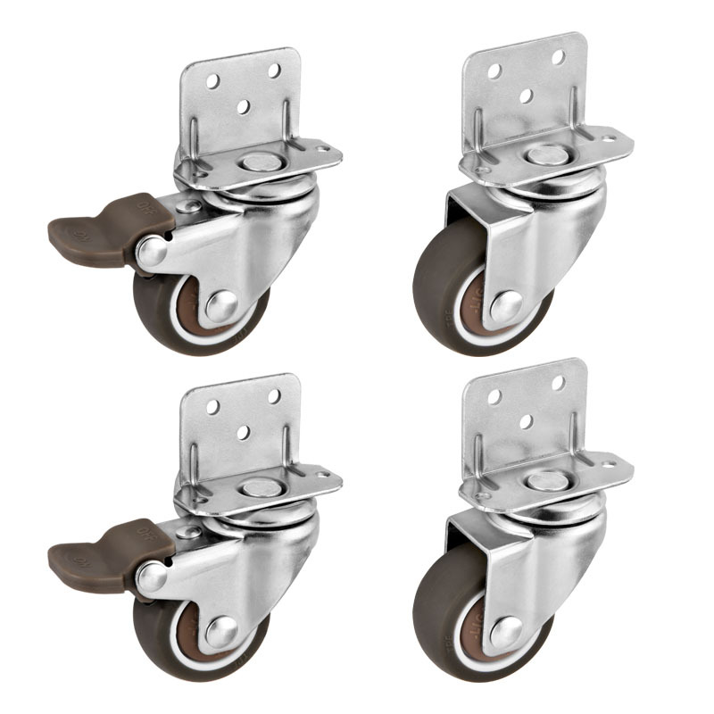 4Pcs L Type Furniture Casters  - Baby Nursery Trolley 评论和价格