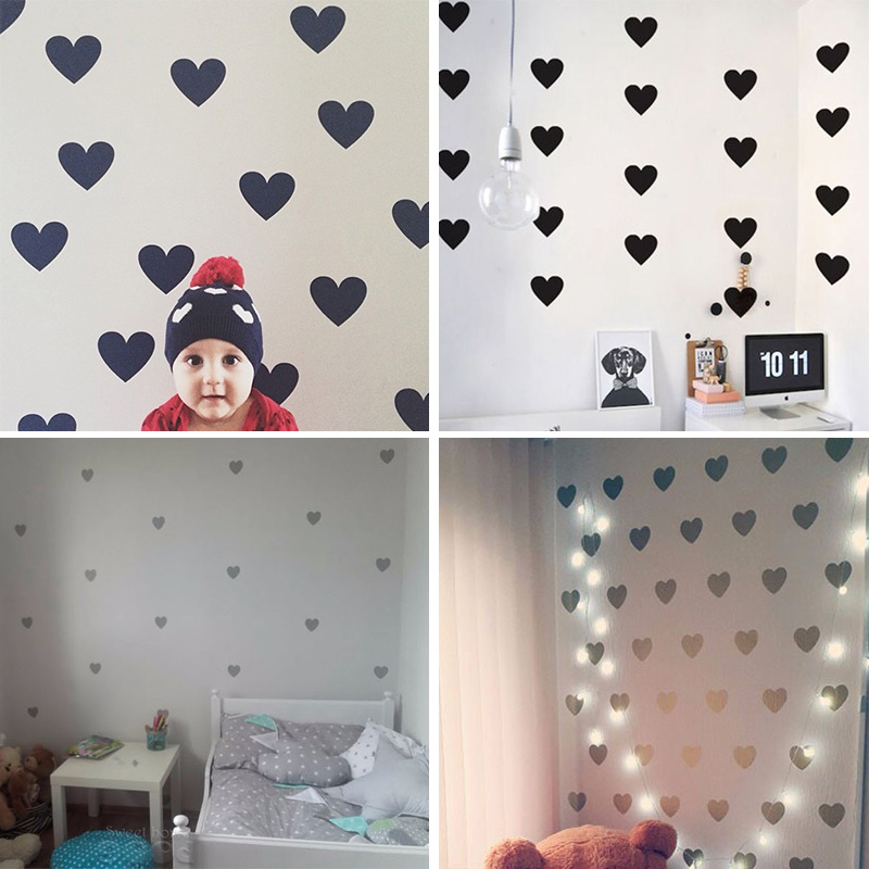 Heart Baby Room Decorative Sti - Baby Nursery Decor Girl 评论和价格