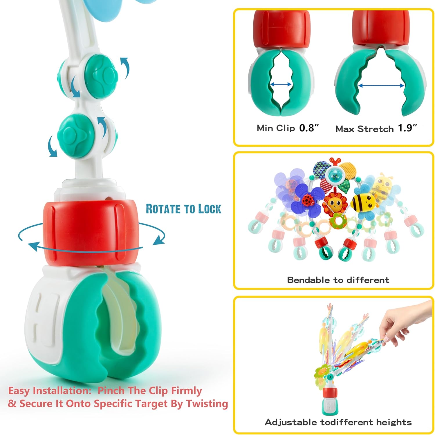 Adjustable Arch Bassinet Toys  - Baby Nursery Trolley 评论和价格