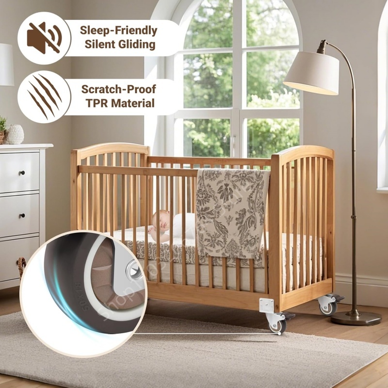 4Pcs L Type Heavy Duty Furnitu - Baby Nursery Trolley 评论和价格