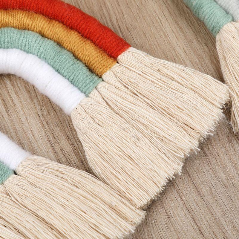 L43A Boho Decor Macrame Rainbo - Baby Girl Nursery Quotes 评论和价格