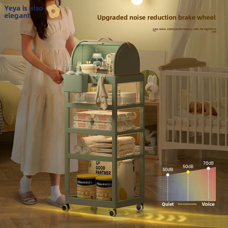 Movable Baby Storage Cart Mult - Baby Nursery Trolley 评论和价格