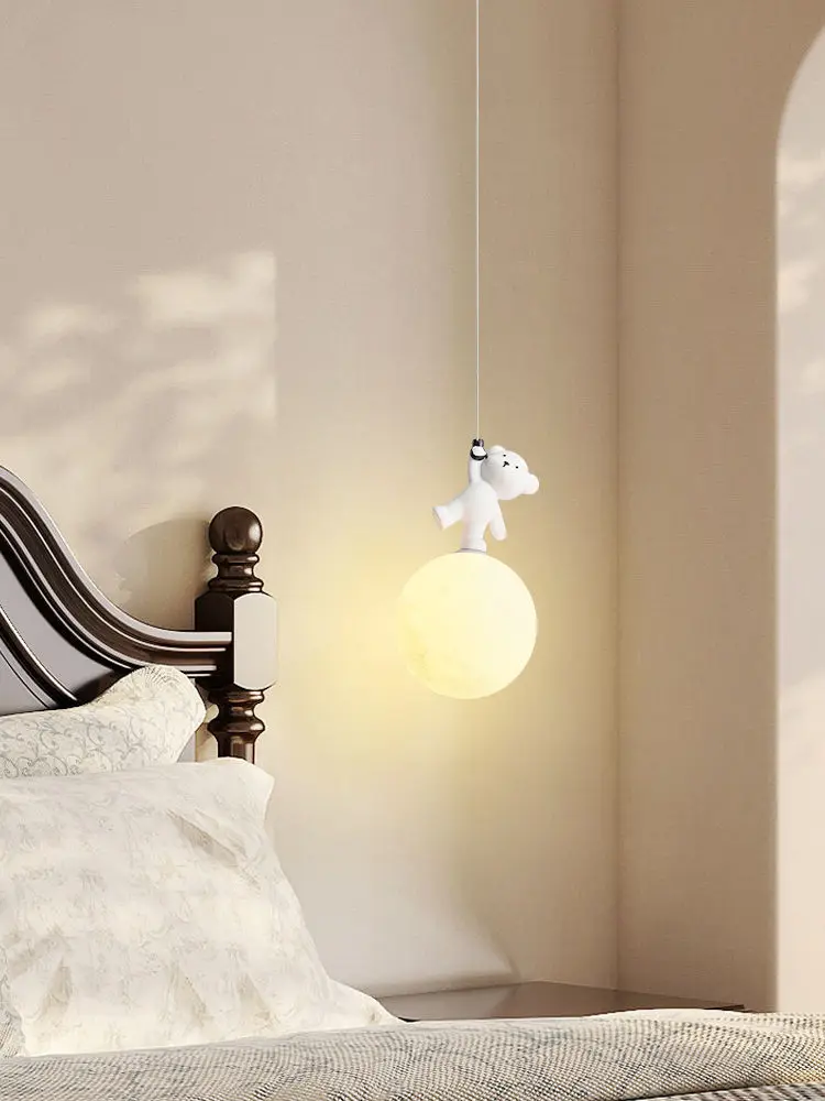 Bear Lamp Cartoon Nursery Beds - Baby Nursery Light Fixture 评论和价格