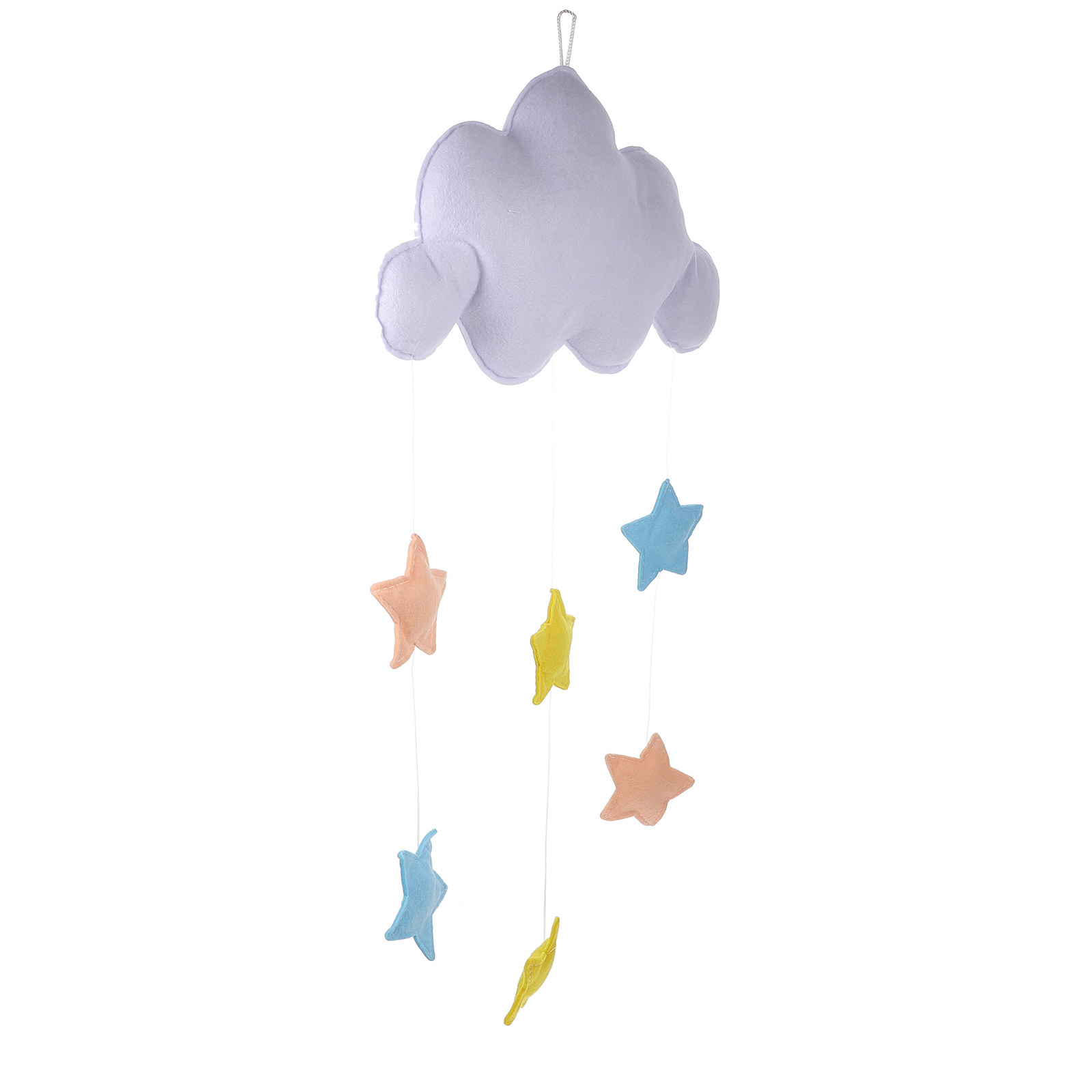 Lovely Cloud Star Felt Wall Ha - Baby Nursery Light Fixture 评论和价格